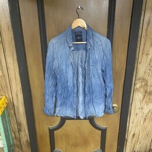 American Eagle denim looking top.